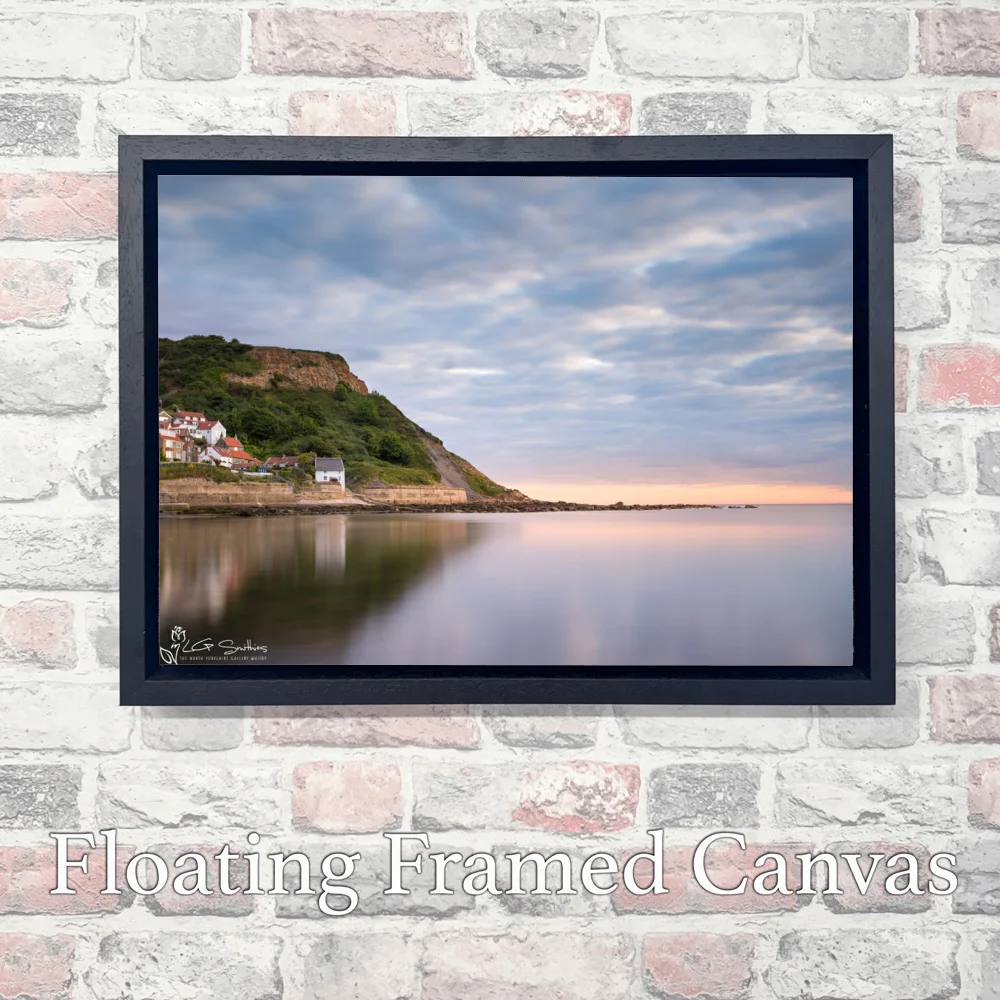 Peaceful Runswick Bay 3 Peaceful Runswick Bay - Landscape-Float-Frame-Canvas
