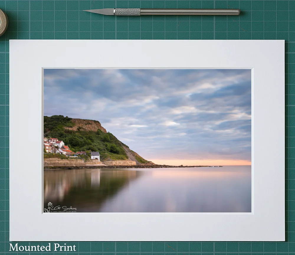 Peaceful Runswick Bay 2 Peaceful Runswick Bay - Landscape-Mounted-Print