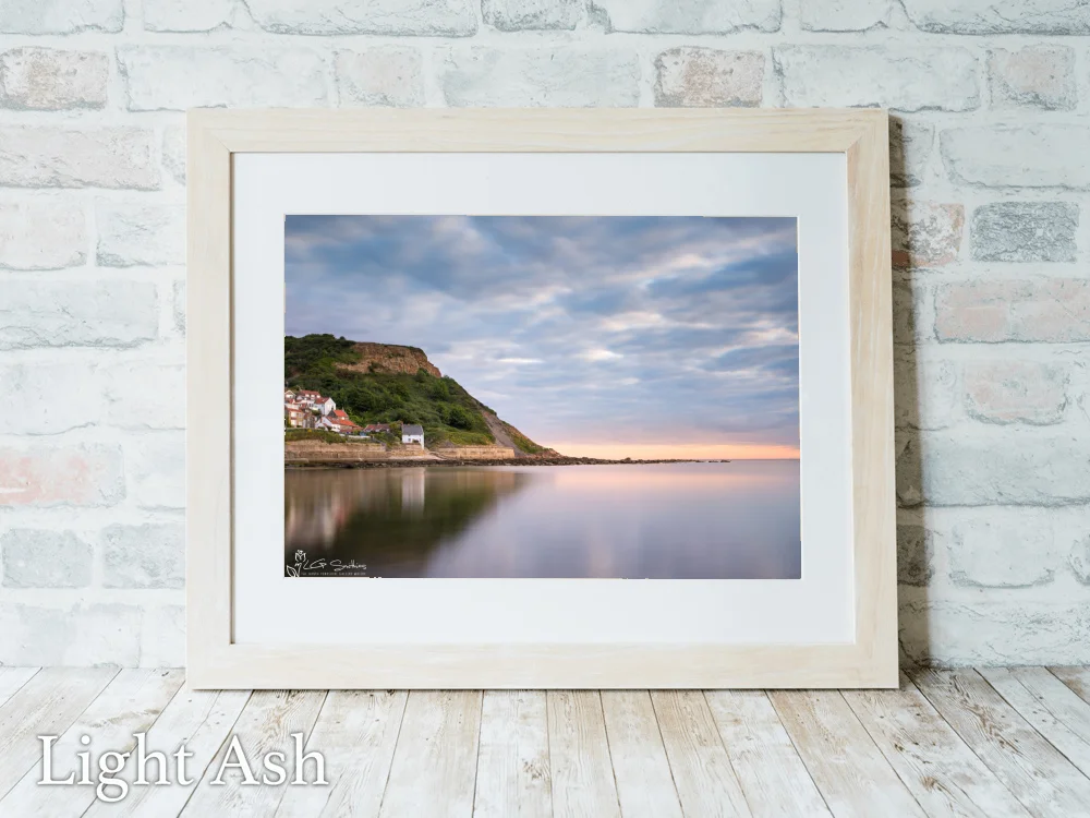 Peaceful Runswick Bay 5 Peaceful Runswick Bay - Light-Ash-Landscape-Frame