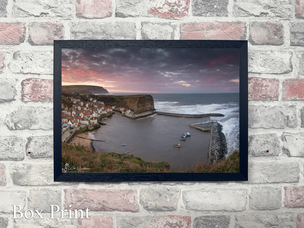 Penny Nab Staithes 4 Penny Nab Staithes - Landscape-Box-Print