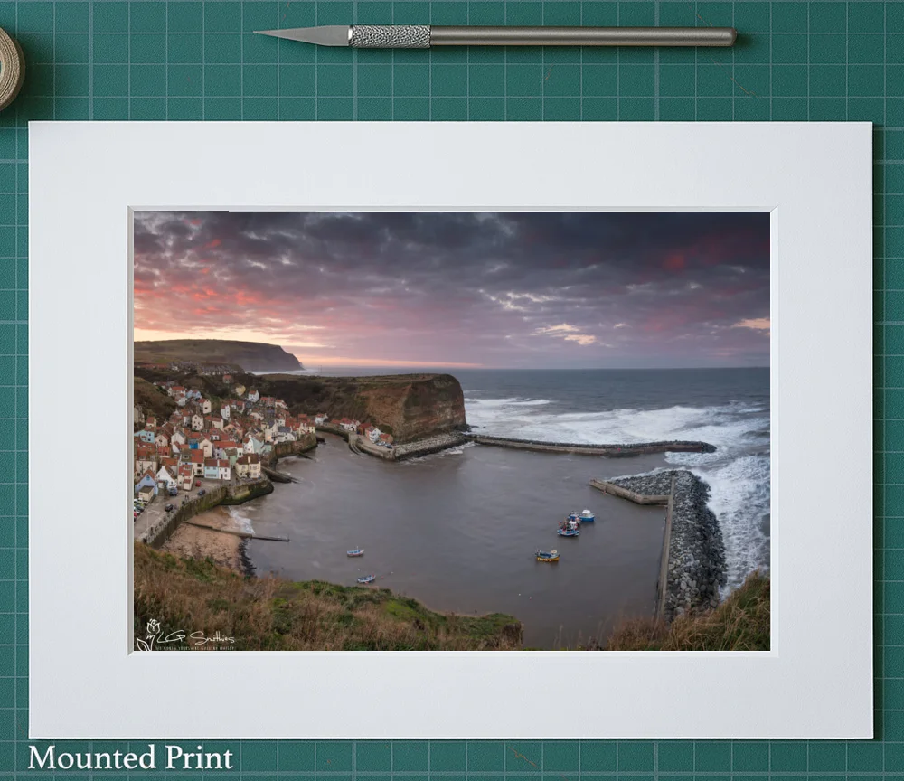 Penny Nab Staithes 2 Penny Nab Staithes - Landscape-Mounted-Print