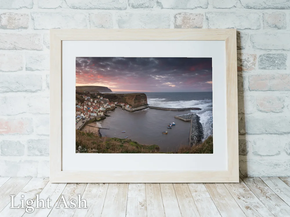 Penny Nab Staithes 5 Penny Nab Staithes - Light-Ash-Landscape-Frame