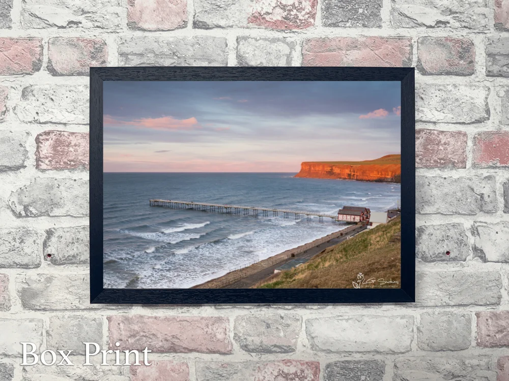 Pier and Huntcliff 4 Pier and Huntcliff - Landscape-Box-Print