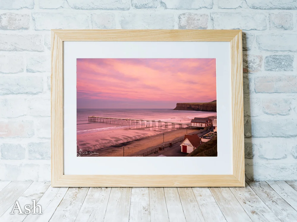 Purple Sky At Saltburn 7 Purple Sky At Saltburn - Ash-Landscape-Frame
