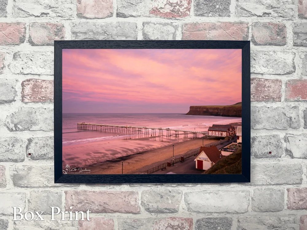 Purple Sky At Saltburn 4 Purple Sky At Saltburn - Landscape-Box-Print