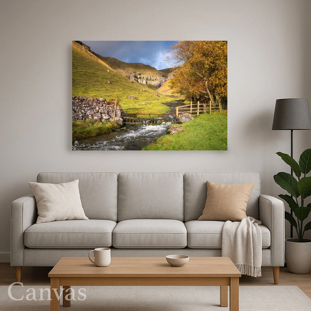 Rainbow Over Gordale Scar 8 Rainbow Over Gordale Scar - Wall-art-for-living-room-landscape