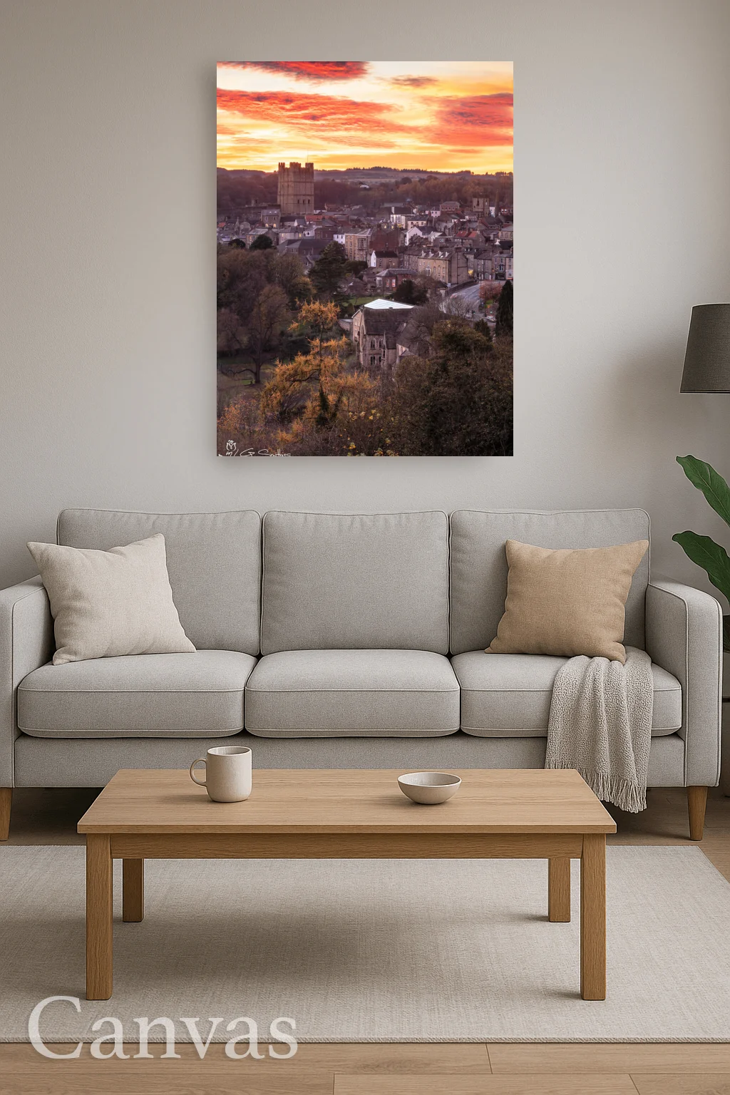 Richmond North Yorkshire Sunset 8 Richmond North Yorkshire Sunset - Wall-art-for-living-room-portrait