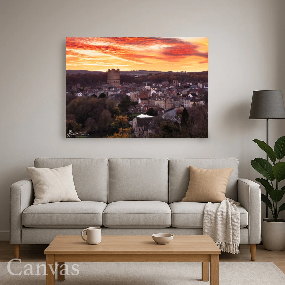 Richmond Yorkshire Sunset 8 Richmond Yorkshire Sunset - Wall-art-for-living-room-landscape