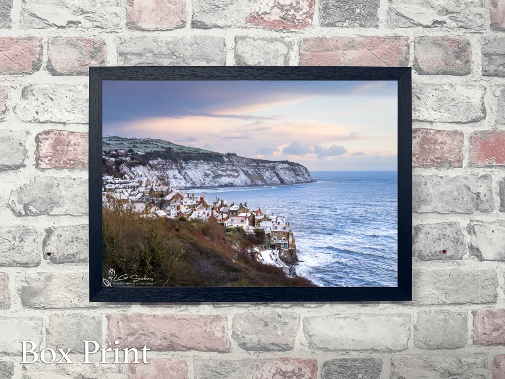 Robin Hoods Bay At Christmas 4 Robin Hoods Bay At Christmas - Landscape-Box-Print