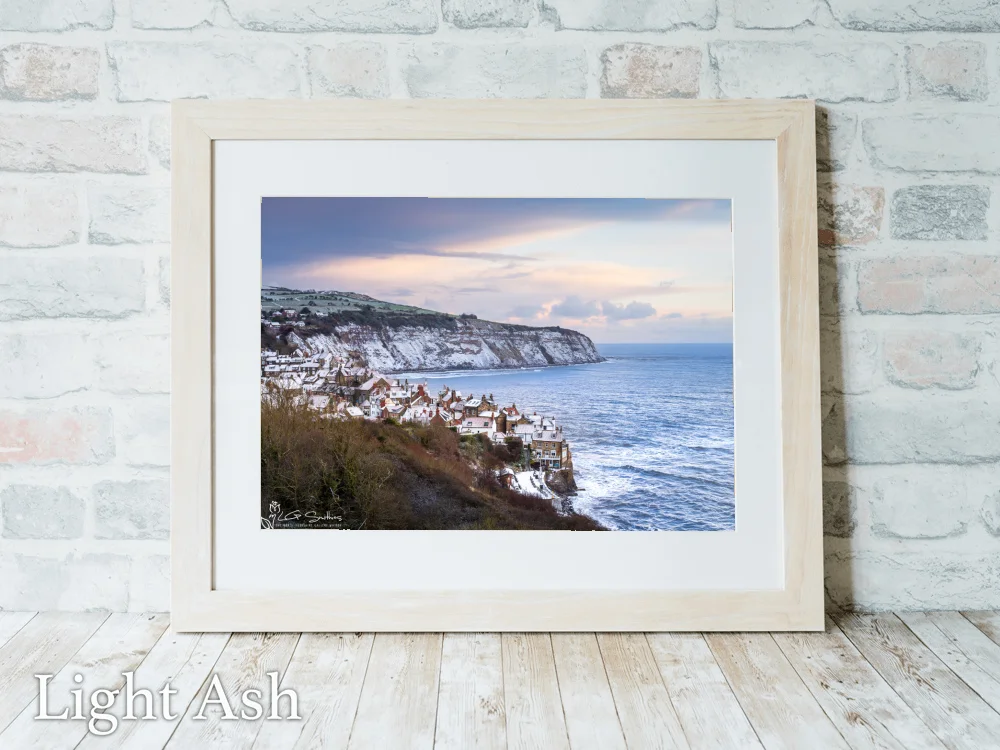 Robin Hoods Bay At Christmas 5 Robin Hoods Bay At Christmas - Light-Ash-Landscape-Frame