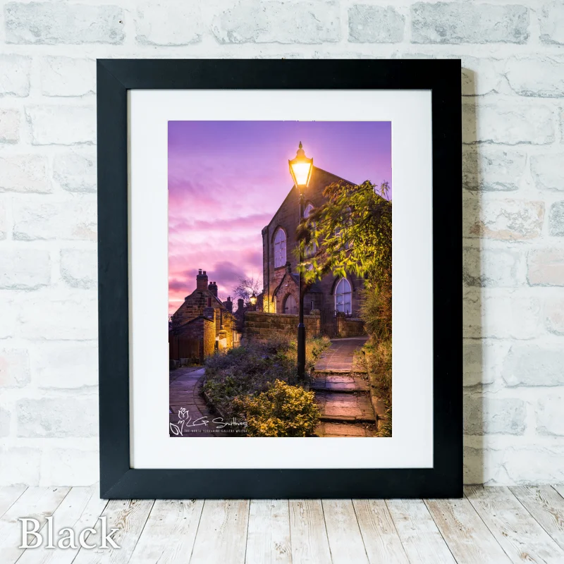 Robin Hoods Bay Congregational Church 3 Robin Hoods Bay Congregational Church - Black-Portrait-Frame