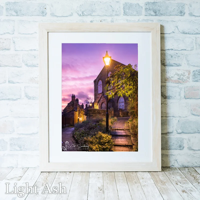 Robin Hoods Bay Congregational Church 2 Robin Hoods Bay Congregational Church - Light-Ash-Portrait-Frame