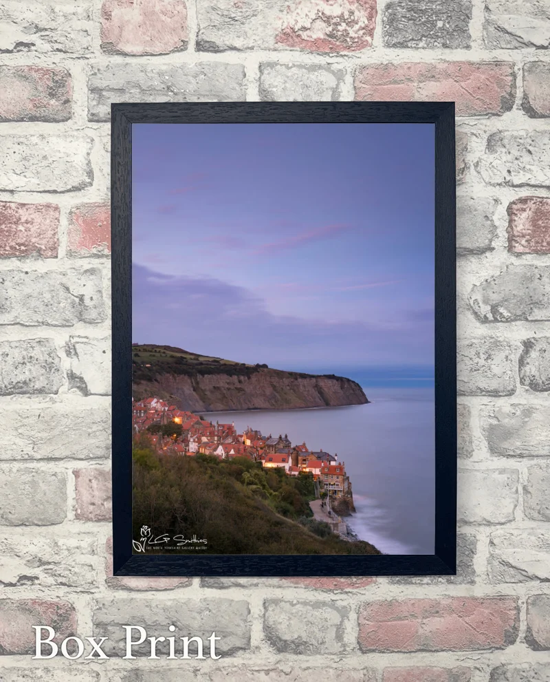 Robin Hood's Bay Cottages at Night 6 Robin Hood's Bay Cottages at Night - Box-Print-Portrait