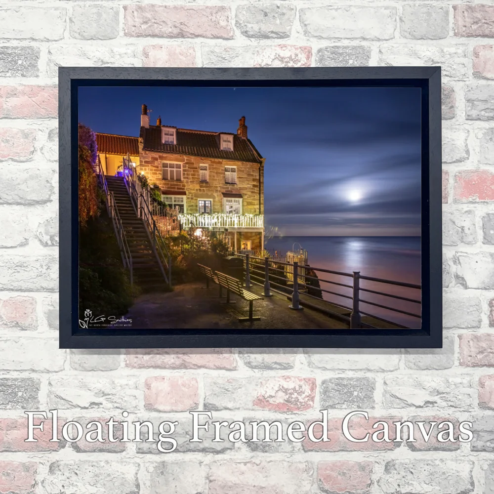 Robin Hood's Bay December 3 Robin Hood's Bay December - Landscape-Float-Frame-Canvas