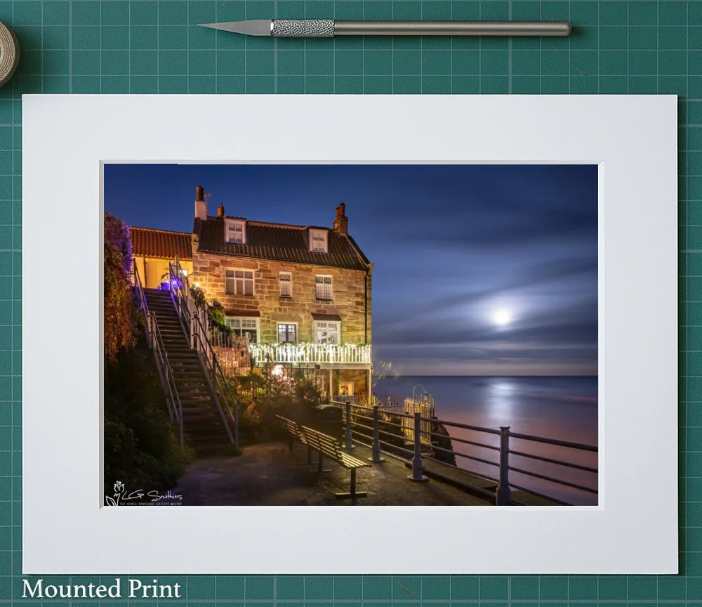 Robin Hood's Bay December 2 Robin Hood's Bay December - Landscape-Mounted-Print