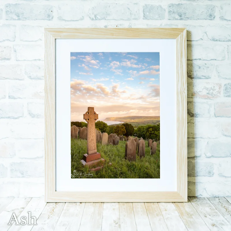 Robin Hood's Bay From Old St Stephen's Church 4 Robin Hood's Bay From Old St Stephen's Church - Ash-Portrait-Frame