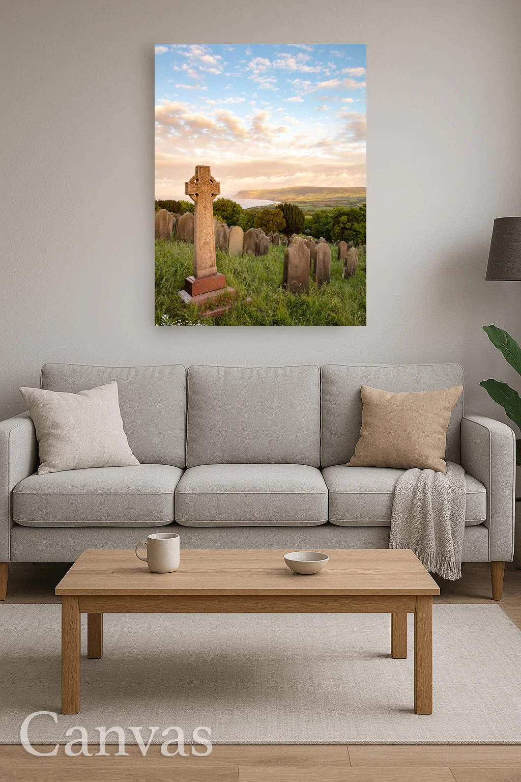 Robin Hood's Bay From Old St Stephen's Church 8 Robin Hood's Bay From Old St Stephen's Church - Wall-art-for-living-room-portrait