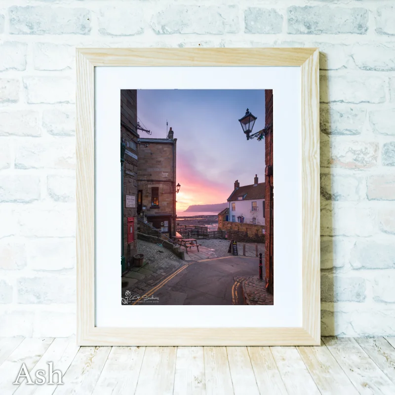 Robin Hood's Bay King St Portrait 4 Robin Hood's Bay King St Portrait - Ash-Portrait-Frame