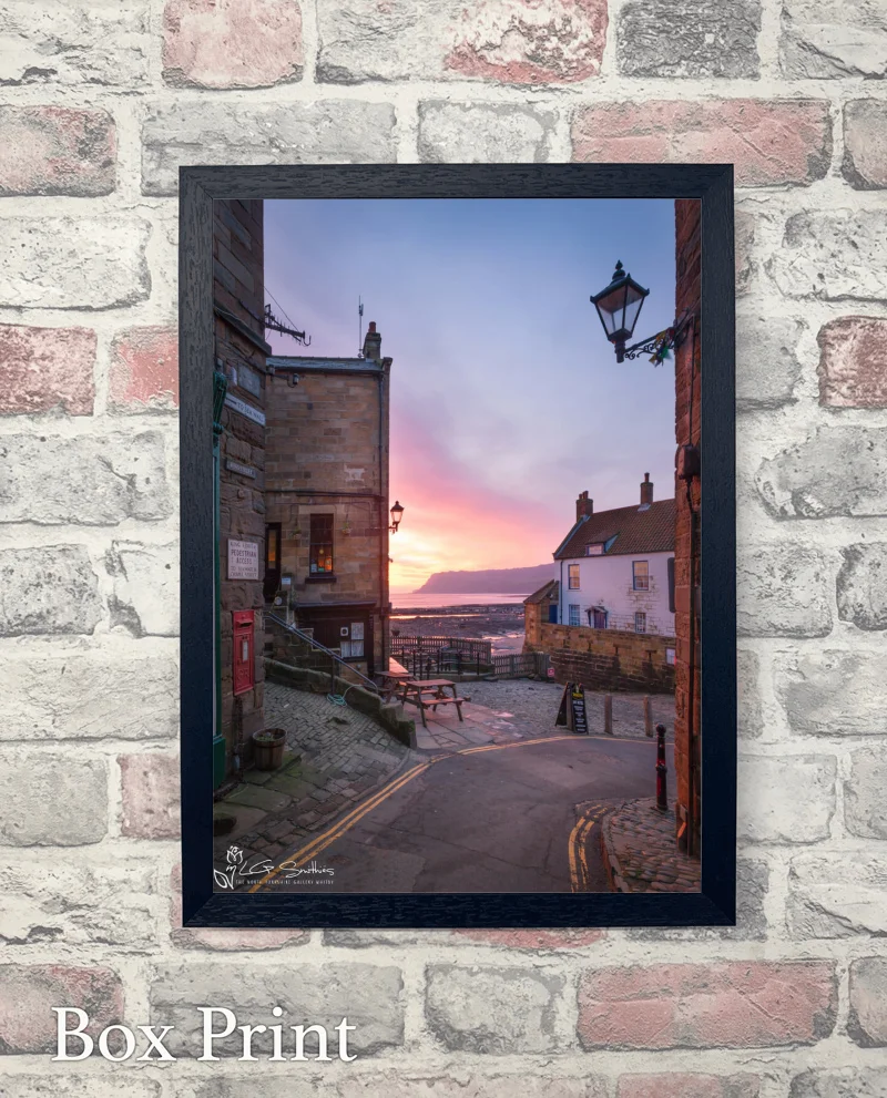 Robin Hood's Bay King St Portrait 6 Robin Hood's Bay King St Portrait - Box-Print-Portrait