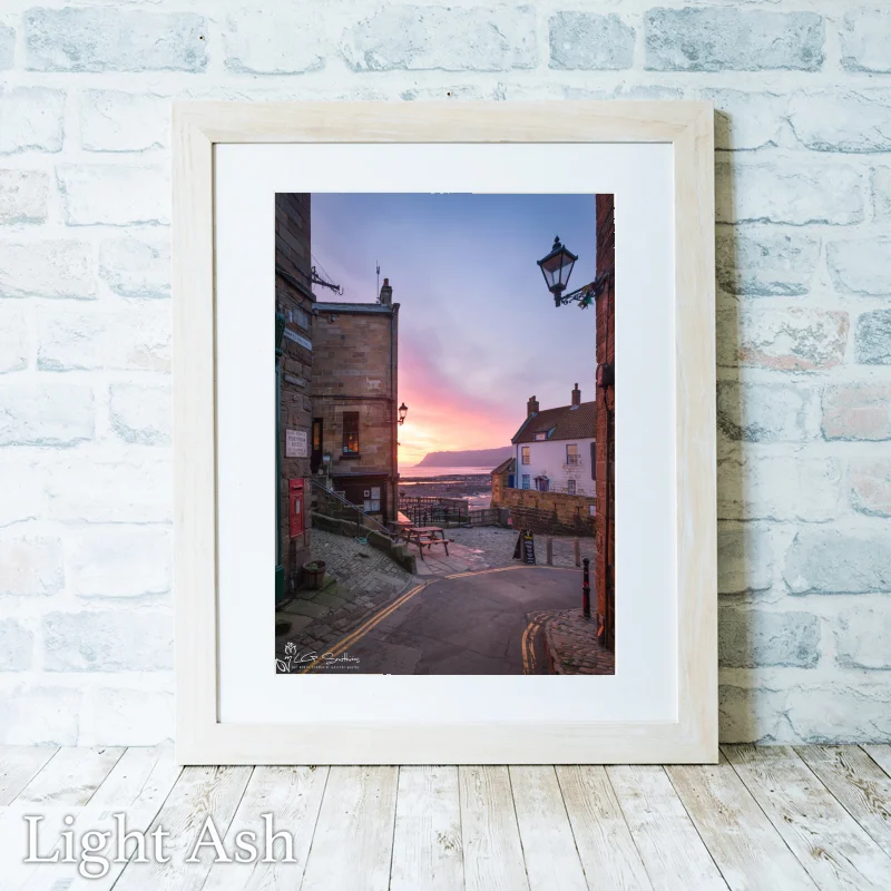 Robin Hood's Bay King St Portrait 2 Robin Hood's Bay King St Portrait - Light-Ash-Portrait-Frame