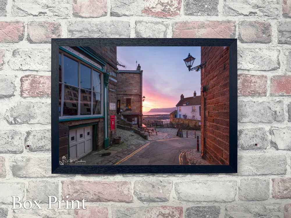 Robin Hood's Bay King Street 4 Robin Hood's Bay King Street - Landscape-Box-Print