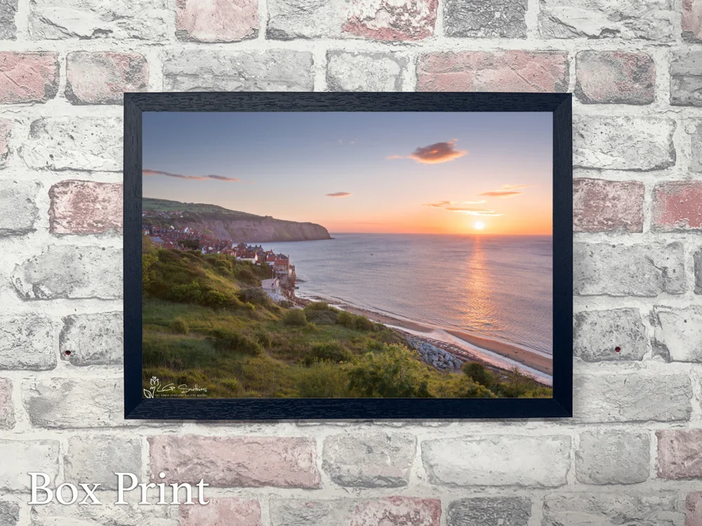 Robin Hood's Bay Summer Sunrise 4 Robin Hood's Bay Summer Sunrise - Landscape-Box-Print