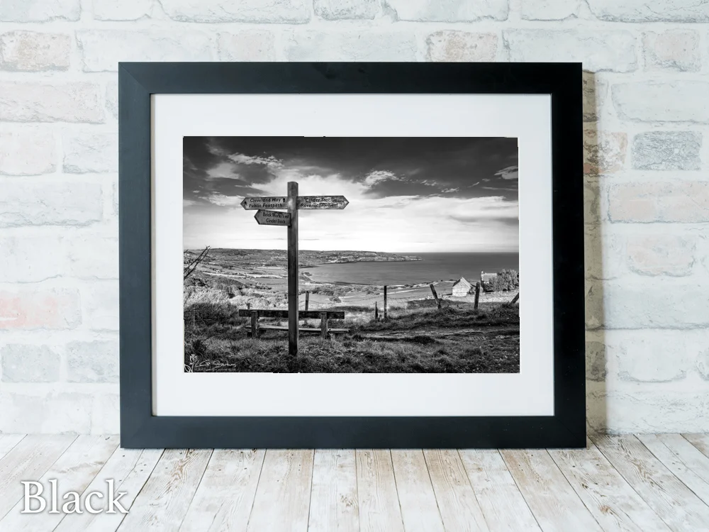 Robin Hood's Bay View 6 Robin Hood's Bay View - Black-Landscape-Frame
