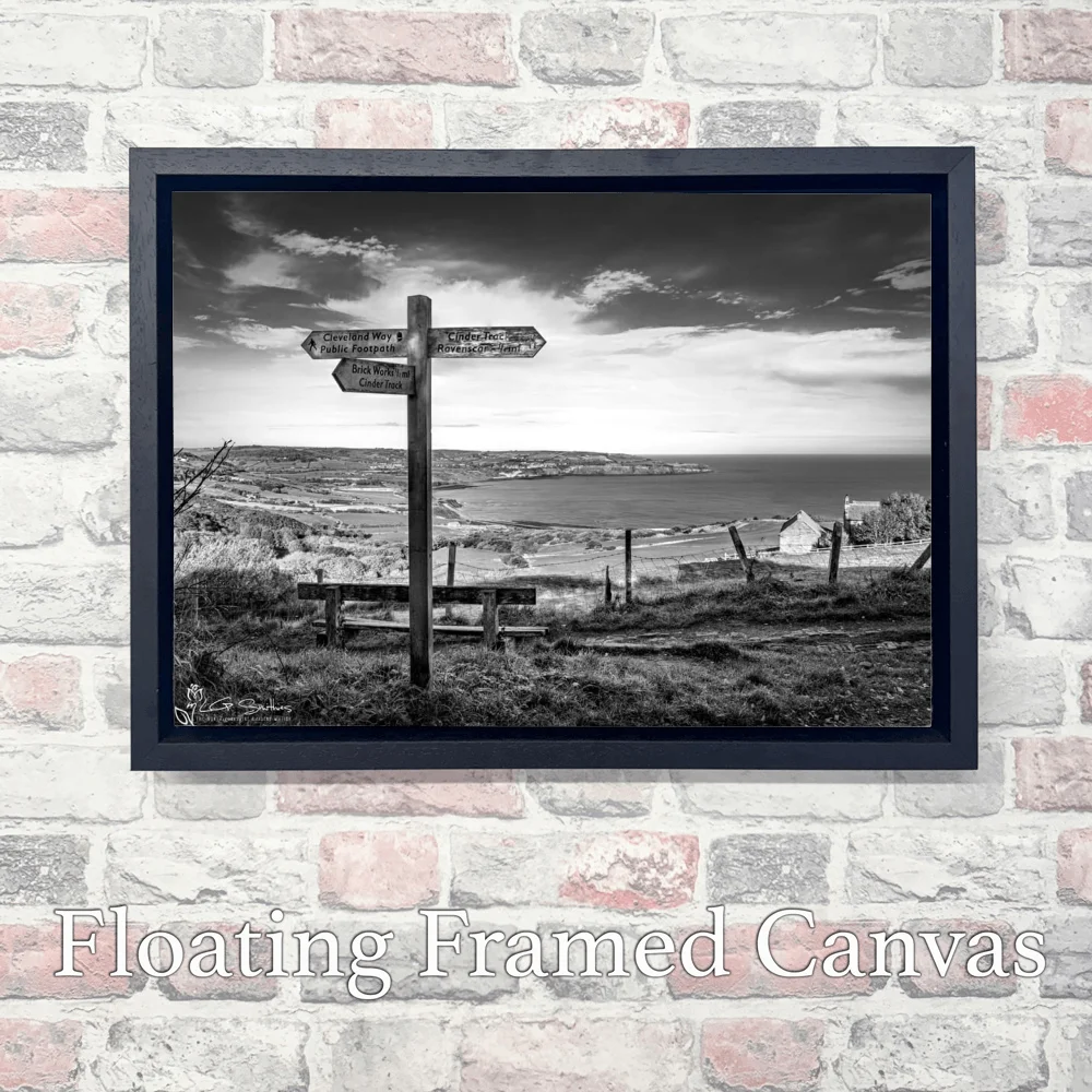 Robin Hood's Bay View 3 Robin Hood's Bay View - Landscape-Float-Frame-Canvas