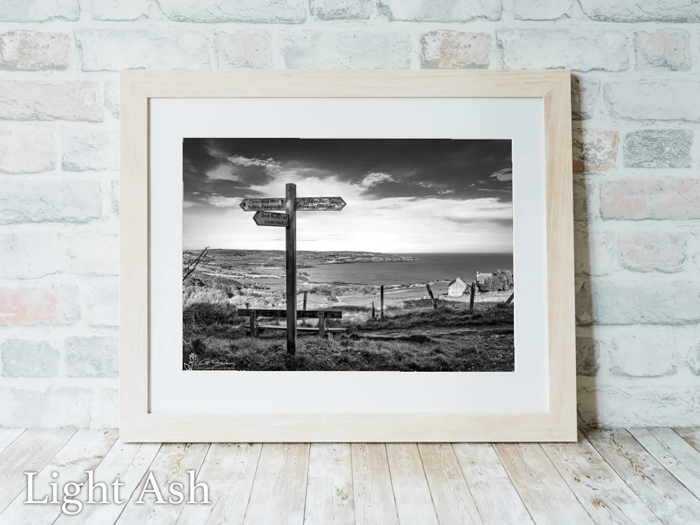 Robin Hood's Bay View 5 Robin Hood's Bay View - Light-Ash-Landscape-Frame