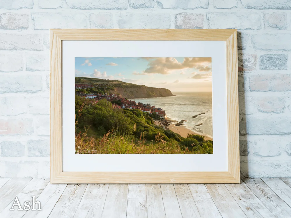 Robin Hood's Bay Village On A Beautiful Summers Morning 7 Robin Hood's Bay Village On A Beautiful Summers Morning - Ash-Landscape-Frame