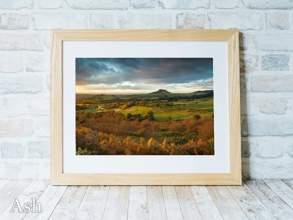 Roseberry Topping Autumn Sunset 7 Roseberry Topping Autumn Sunset - Ash-Landscape-Frame