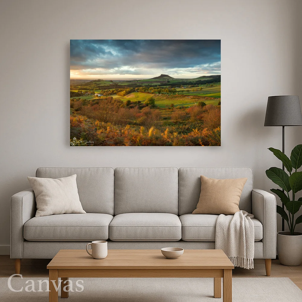 Roseberry Topping Autumn Sunset 8 Roseberry Topping Autumn Sunset - Wall-art-for-living-room-landscape