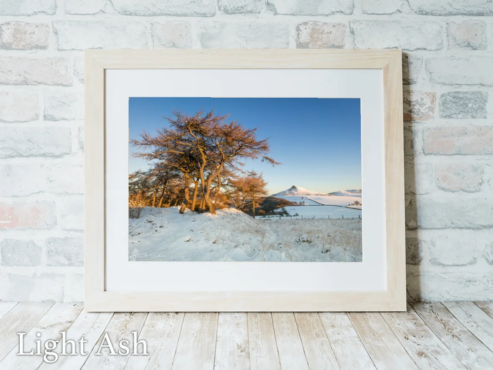 Roseberry Topping From Cliff Ridge Winter Sunrise 5 Roseberry Topping From Cliff Ridge Winter Sunrise - Light-Ash-Landscape-Frame