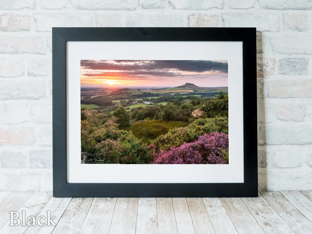 Roseberry Topping Middlesbrough 6 Roseberry Topping Middlesbrough - Black-Landscape-Frame