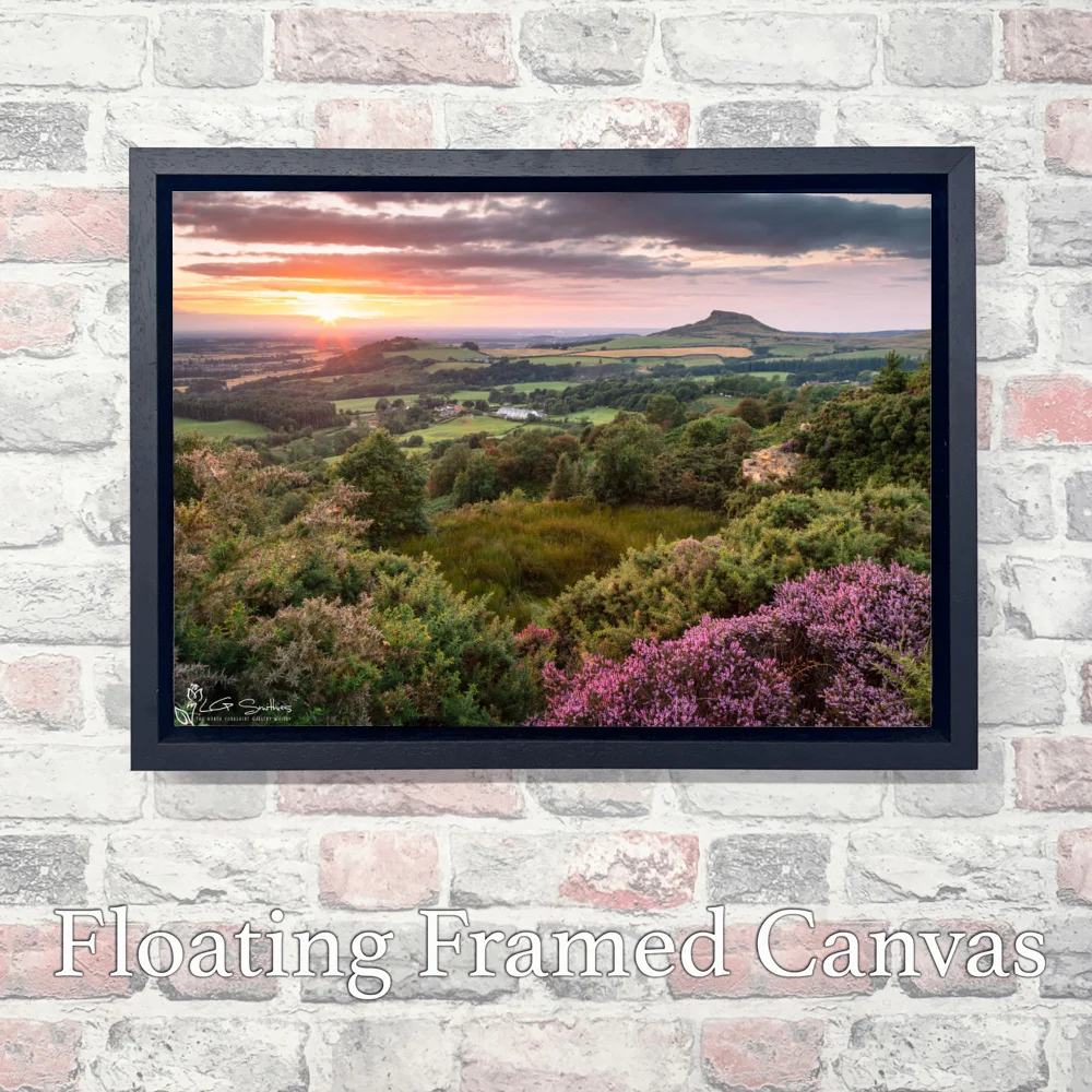 Roseberry Topping Middlesbrough 3 Roseberry Topping Middlesbrough - Landscape-Float-Frame-Canvas