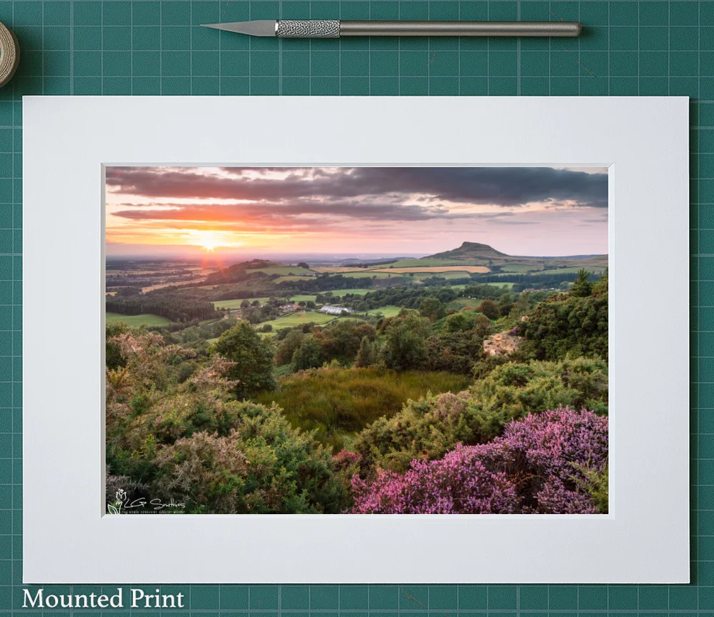 Roseberry Topping Middlesbrough 2 Roseberry Topping Middlesbrough - Landscape-Mounted-Print