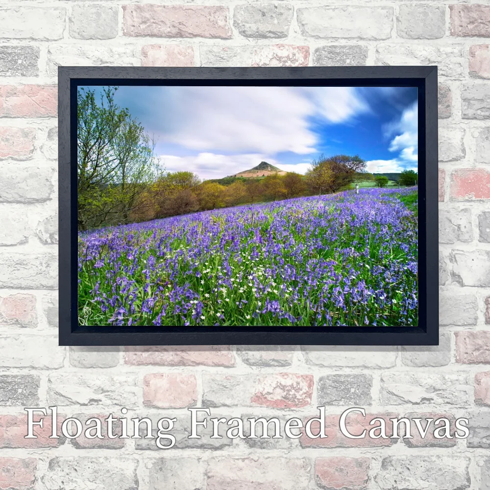 Roseberry Topping Passing Time 3 Roseberry Topping Passing Time - Landscape-Float-Frame-Canvas