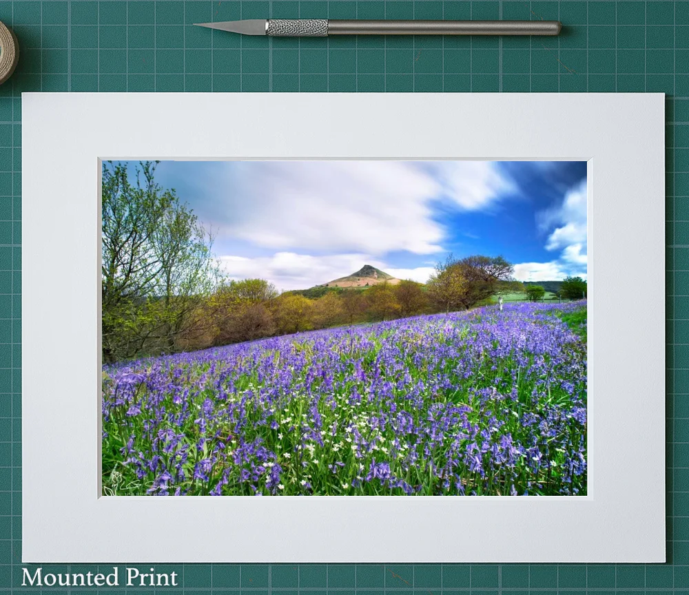 Roseberry Topping Passing Time 2 Roseberry Topping Passing Time - Landscape-Mounted-Print