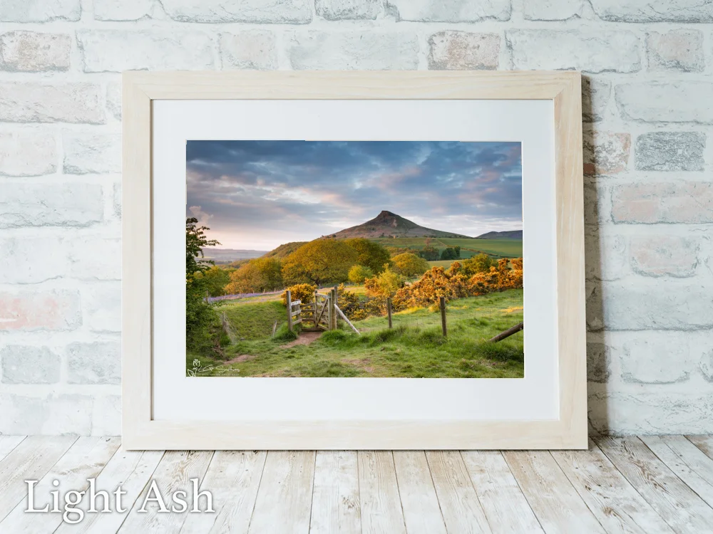 Roseberry Topping Spring 5 Roseberry Topping Spring - Light-Ash-Landscape-Frame