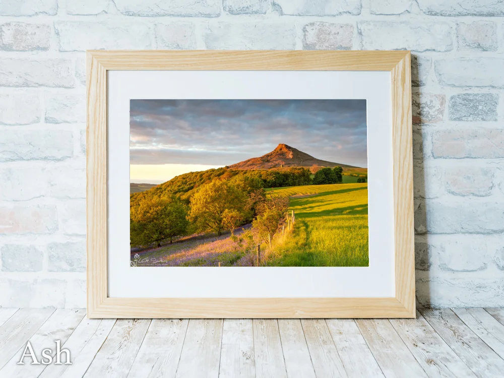 Roseberry Topping Sunset From Cliff Ridge Hill 7 Roseberry Topping Sunset From Cliff Ridge Hill - Ash-Landscape-Frame