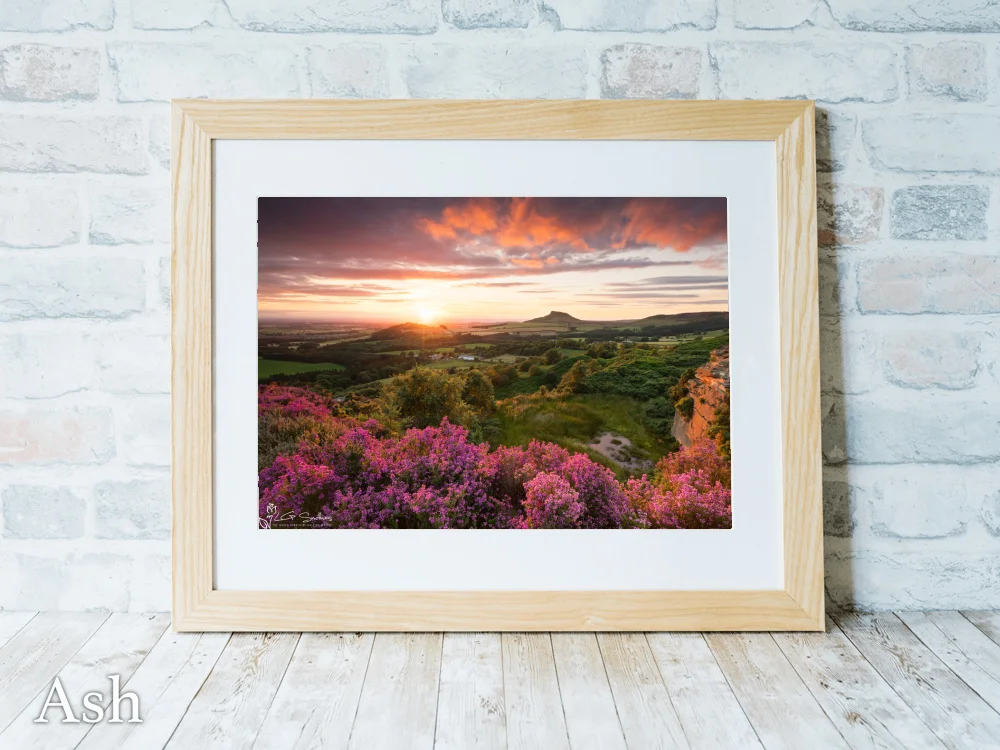 Roseberry Topping Sunset From Cockshaw Hill 7 Roseberry Topping Sunset From Cockshaw Hill - Ash-Landscape-Frame