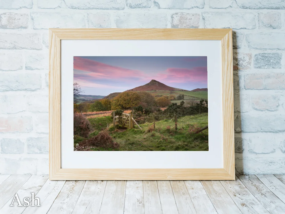 Roseberry Topping Through The Window 7 Roseberry Topping Through The Window - Ash-Landscape-Frame