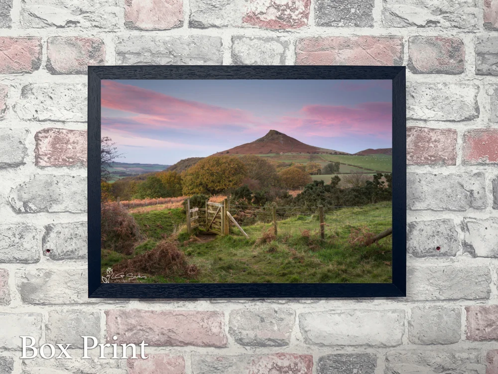 Roseberry Topping Through The Window 4 Roseberry Topping Through The Window - Landscape-Box-Print