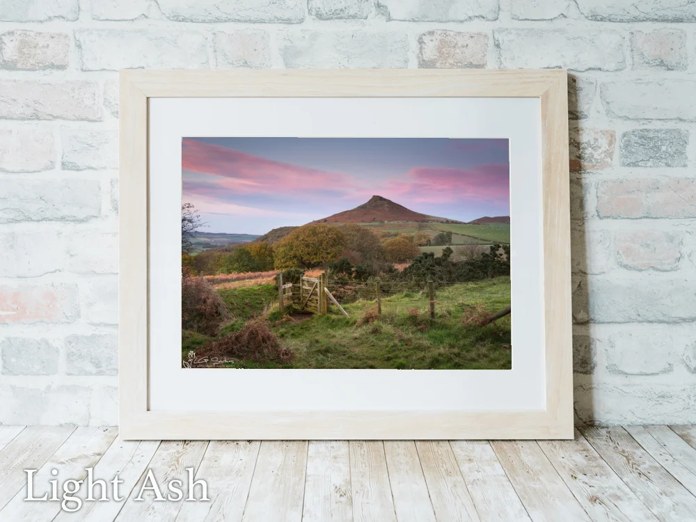 Roseberry Topping Through The Window 5 Roseberry Topping Through The Window - Light-Ash-Landscape-Frame