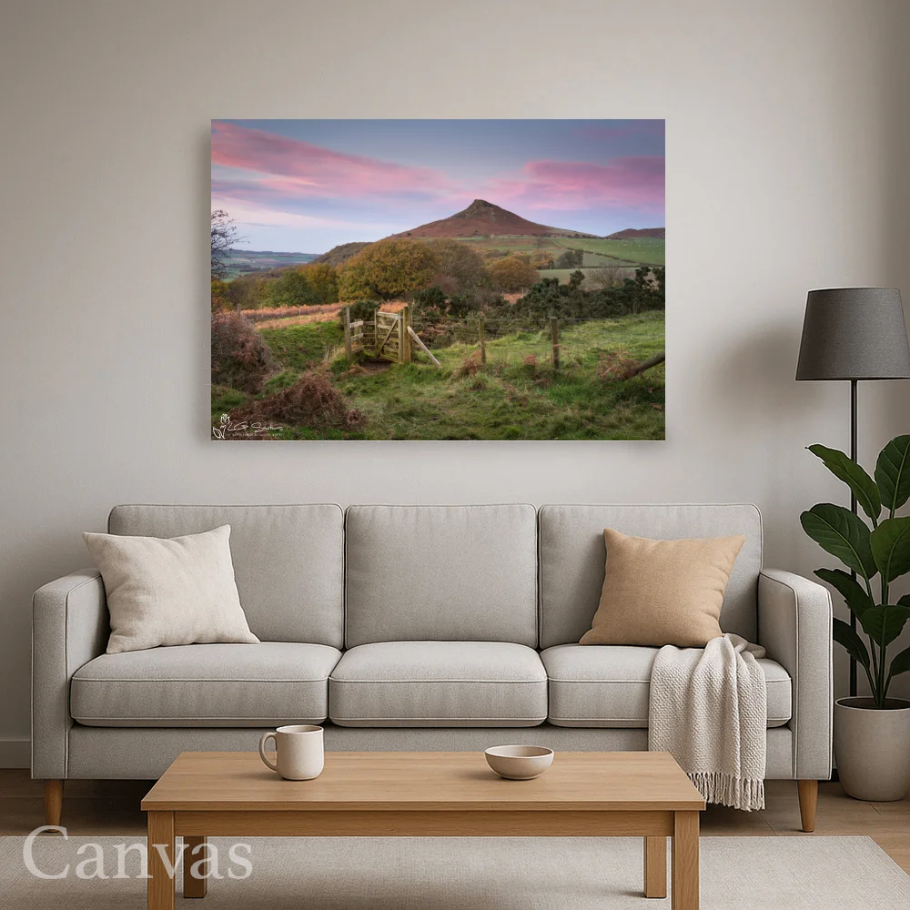 Roseberry Topping Through The Window 8 Roseberry Topping Through The Window - Wall-art-for-living-room-landscape