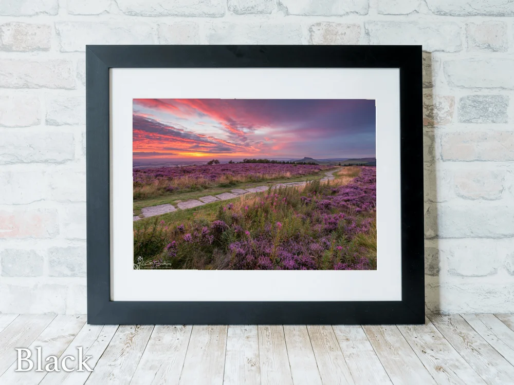 Roseberry Topping To Captain Cook’s Monument 6 Roseberry Topping To Captain Cook’s Monument - Black-Landscape-Frame
