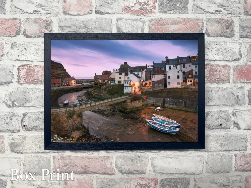 Roxby Beck Into Staithes Harbour 4 Roxby Beck Into Staithes Harbour - Landscape-Box-Print