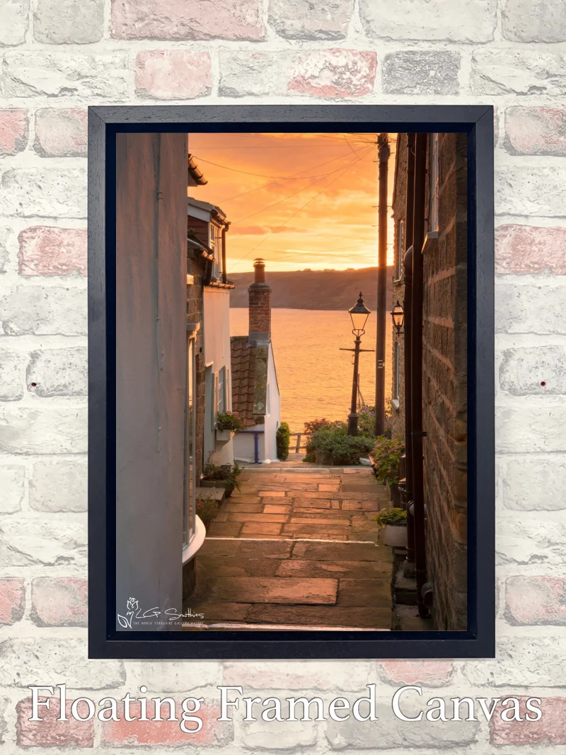 Runswick Bay Alleyways To The Beach 8 Runswick Bay Alleyways To The Beach - Float-Frame-Canvas-Portrait