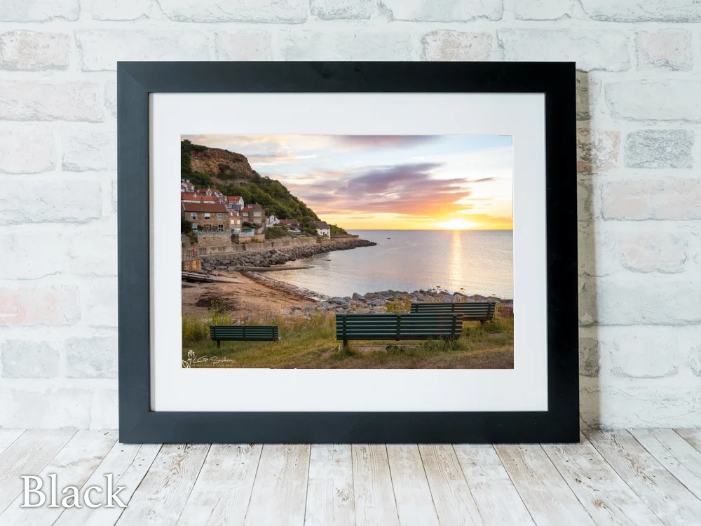 Runswick Bay Beach 6 Runswick Bay Beach - Black-Landscape-Frame