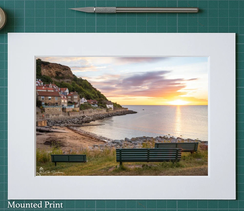Runswick Bay Beach 2 Runswick Bay Beach - Landscape-Mounted-Print
